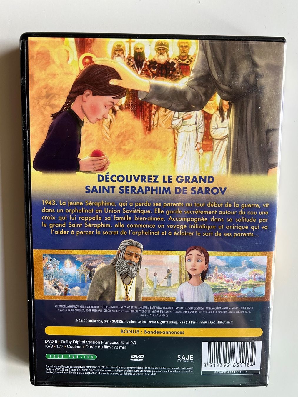 Tutti i DVDs: LE VOYAGE EXTRAORDINAIRE DE SERAPHINA – Usato da St-Cierges venduto da Crisi53 1