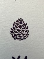 Gummistempel Tannenzapfen – Herbst / Winter / Natur