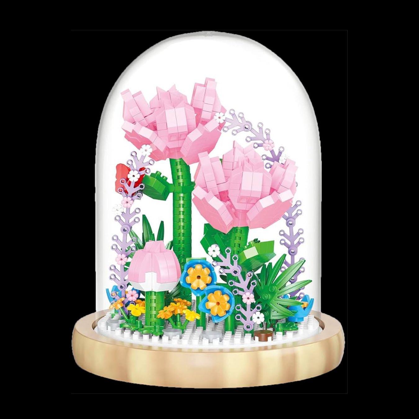 Kit di costruzioni: Blume im Glas: Lily Rose / Mini-Bausteine – Nuovo e nell'imballaggio originale da Meisterschwanden venduto da Bigi1