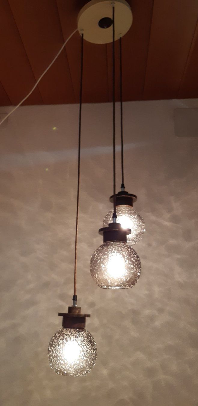 Lampen: Vintage Kugellampe 70er – Gebraucht aus Bévilard von Orscha 9
