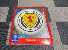 Topps Uefa Euro EM 2024 SCO 1 Wappen / Flag
