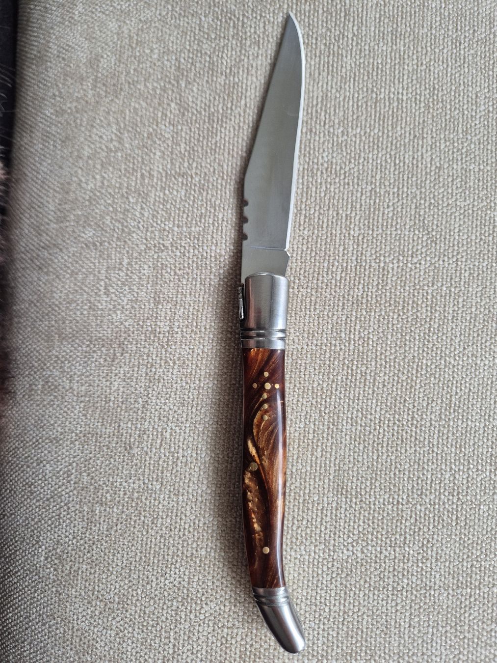 Laguiole Coltelli tascabile: Laguiole Taschenmesser, Holzgriff – Usato da Binningen venduto da rom_9ls7 2