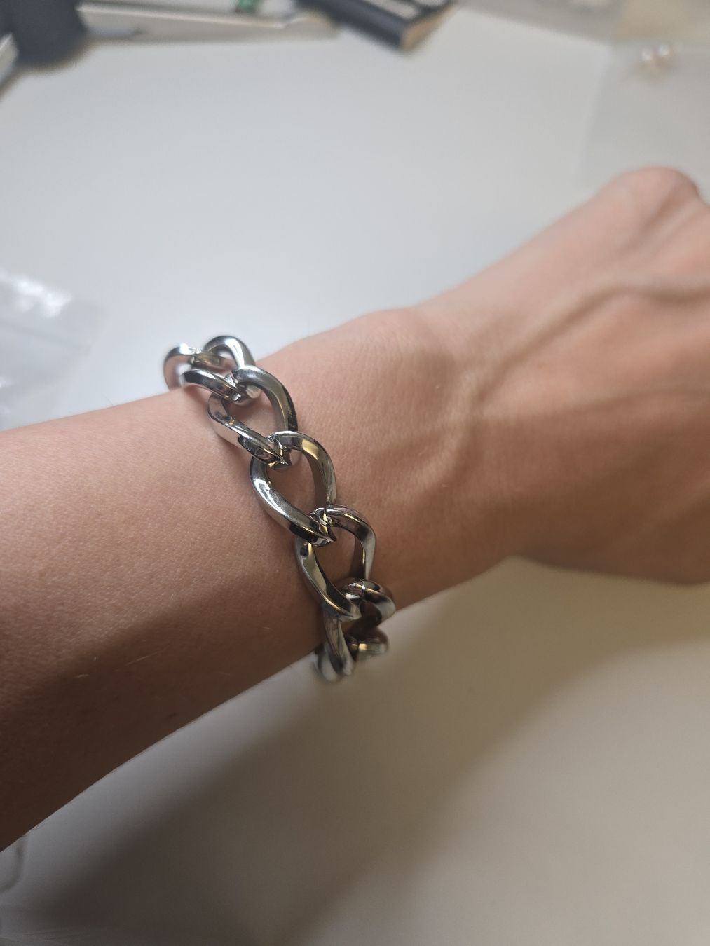 Bracciali & Braccialetti: Edelstahl Armkette 20cm – Nuovo e nell'imballaggio originale da Zug venduto da gold.schmuck
