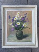 1959 Vintage Art oil painting with flowers