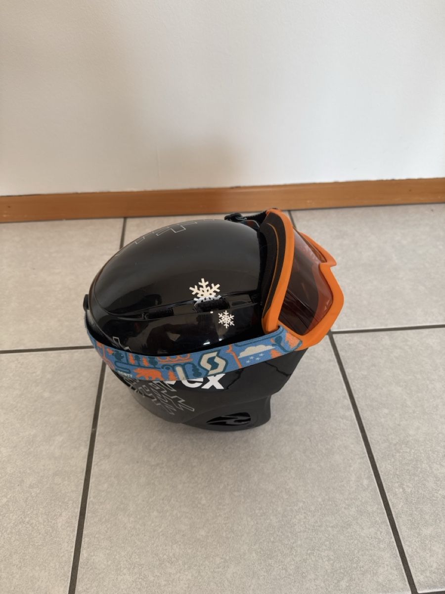Uvex Caschi: Casco da sci bambini Uvex più maschera SCOTT – Usato da Morcote venduto da bat_z2fs 3