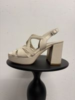 Phillip Hardy Plateau Sandalen Creme Leder 37 High Heels
