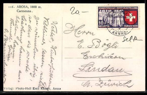 Cartes postales: AK Arosa, Carmenna – D'occasion à Berlin par bartko-reher 1