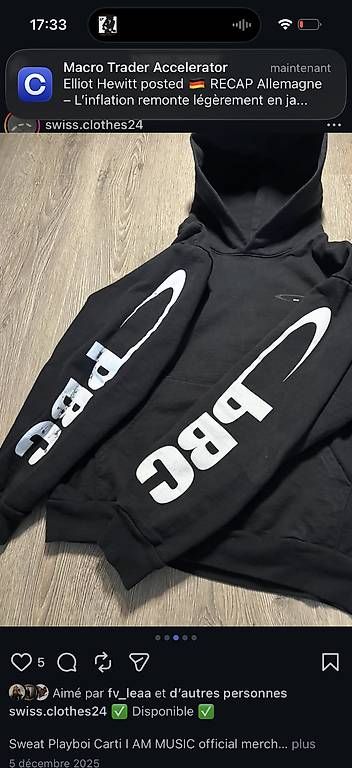 T-shirt: Official merch playboi carti – Usato da Cheseaux-Lausanne venduto da mad_mnv2 2