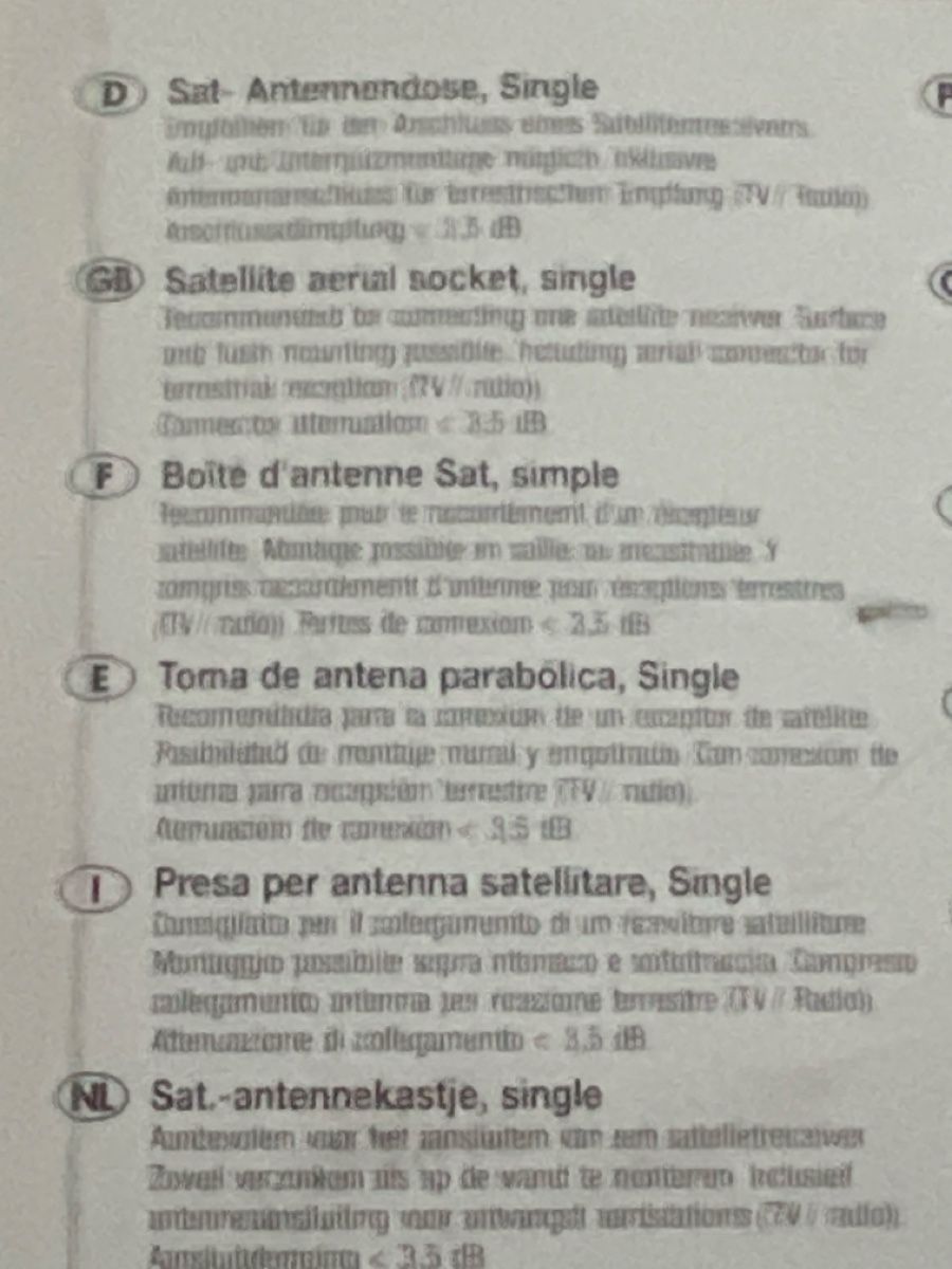 Radiocomunicazione: SKYMASTER Sat-Antennendose Single neu & originalverpackt 📺 – Nuovo e nell'imballaggio originale da Wettingen venduto da Kawasaki987 2