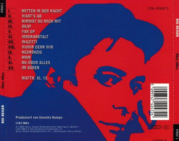 CD: CD Rio Reiser - Über alles (1993) – Usato da Möriken AG venduto da mineralia 1
