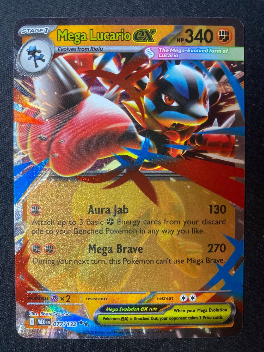 Pokémon Carte collezionabili: Mega Lucario ex 77 - Double Rare - Mega Evolution - EN – Nuovo (secondo la descrizione) da Hausen AG venduto da Shrade