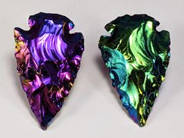 Aura Obsidian Pfeilspitze 30mm, 2Stk. - Titan beschichtet