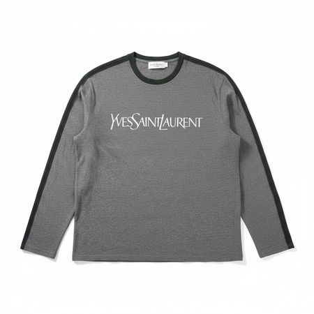 T-shirt manches longues YVES SAINT LAURENT gris taille M #12