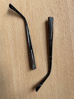 Brillenbügel schwarz mit Glitzer, einseitig, Ersatzteil Bril