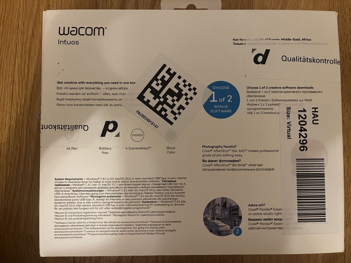Wacom Tablet PC: Wacom Intuos S – Neu (gemäss Beschreibung) aus Lausen von secondhand_basel 2