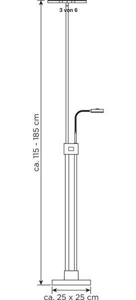 Lampade: Stehlampe // Stehleuchte Led – Nuovo e nell'imballaggio originale da Amriswil venduto da JaJa-Express 2