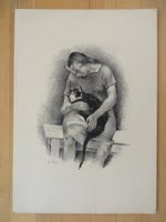 Eduard Stiefel  1875-1967 selten Litho