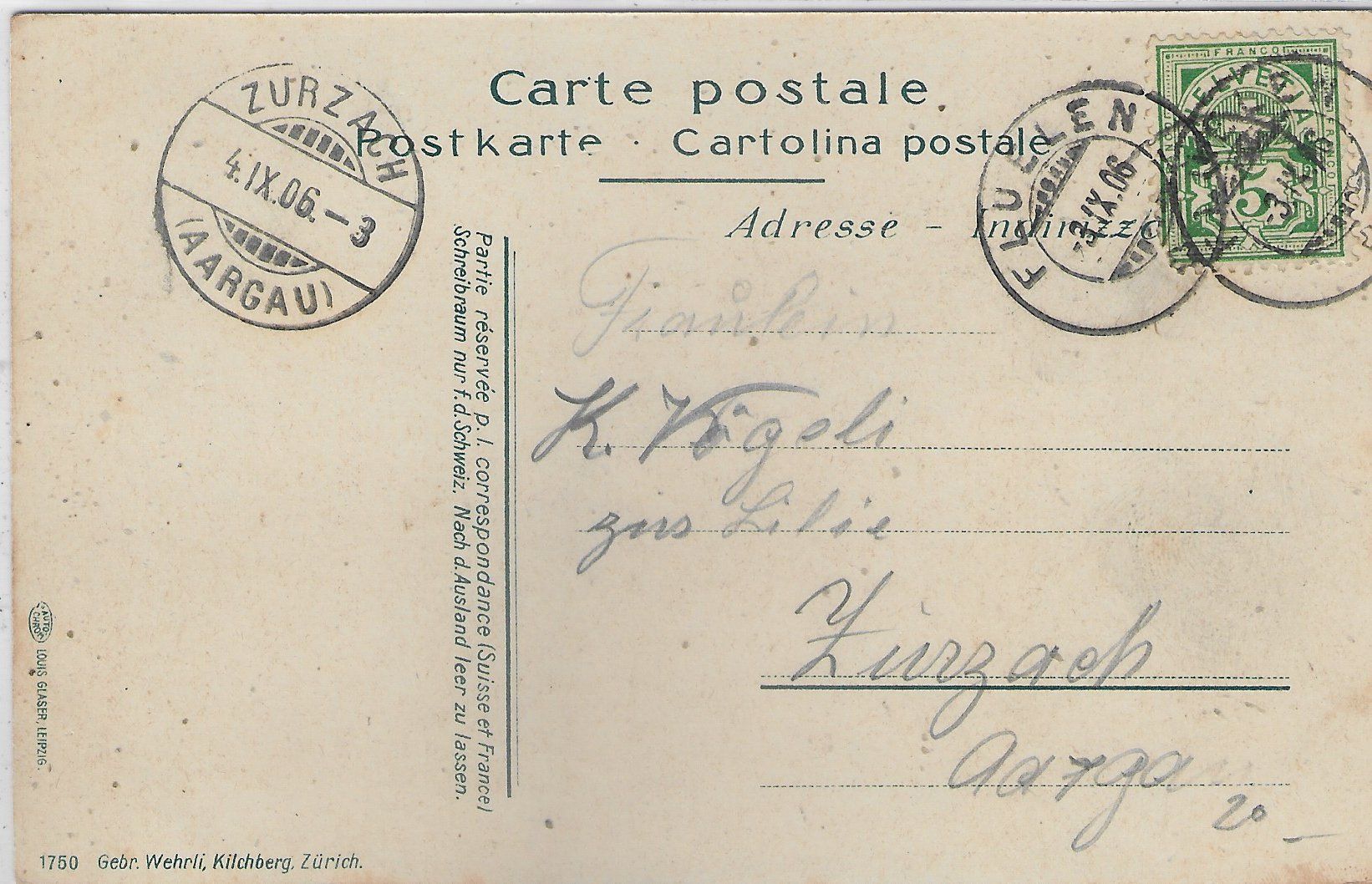 Cartoline postali: Weggis - Generalansicht – Usato da Ettingen venduto da Kartenplanet 1