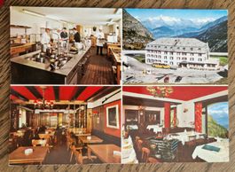 Hotel Bellevue, Simplon Kulm, Postauto, Werbekarte