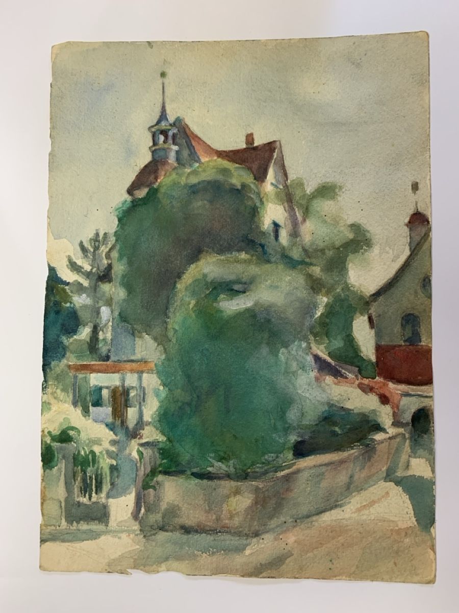 Dipinti: LINER CARL AUGUST 1871-1946 zugeschrieben – Usato da Wolfhalden venduto da SecondAntique