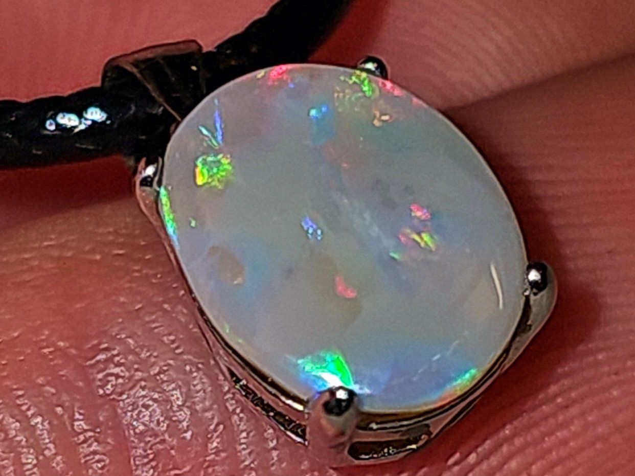 Ciondoli: Natürlicher Australischer Opal Silber-Anhänger – Nuovo e nell'imballaggio originale da Uerkheim venduto da Winwinner 6