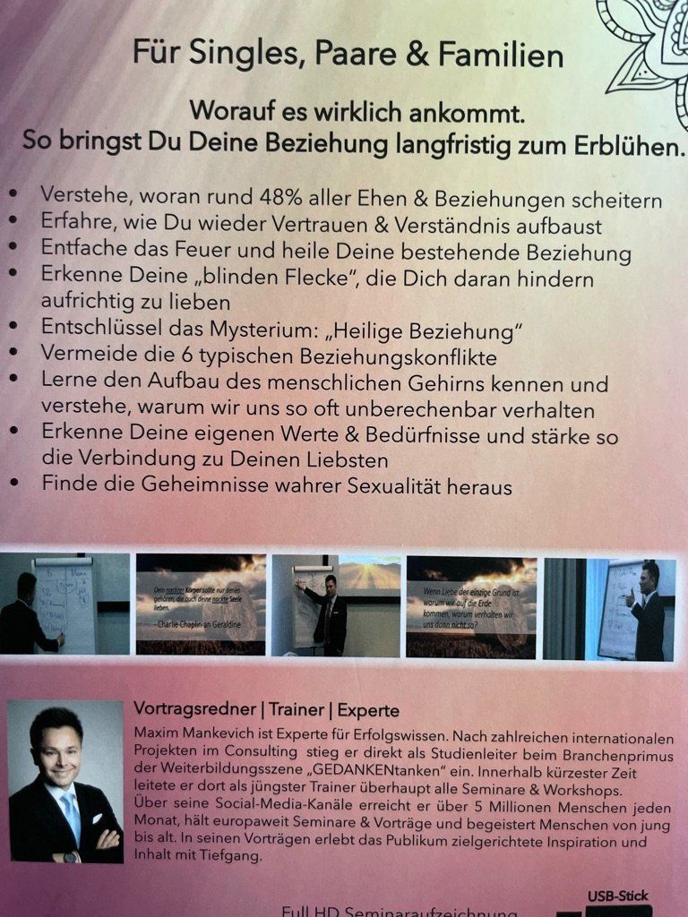 Hörbücher: Beziehungsglück- Maxim Mankevich – Gebraucht aus Wilen b. Wollerau von LastChance22 2