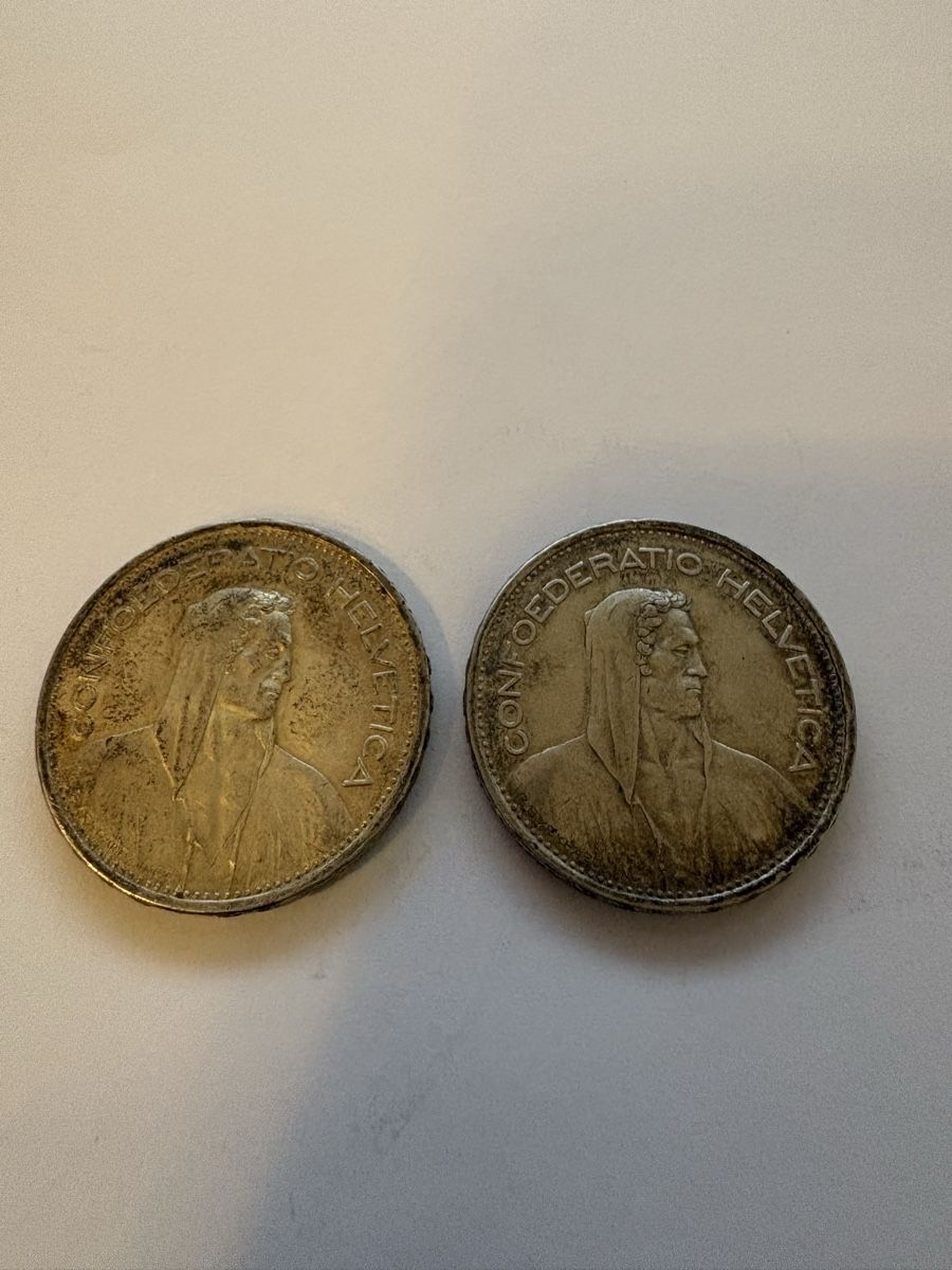 Tutti le monete: 2x 5 chf 1939 – Usato da Murten venduto da Tzaugg 2