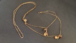 Uhren-Kette mit Anhängern und Schieber