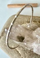 Feiner Silberarmreif Vintage – funkelnd facettiert