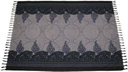 Sarong Lunghi Pareo, Viskose Tuch als Strandtuch Wickelkleid