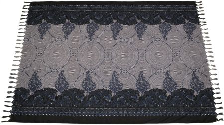 Sarong Lunghi Pareo, Viskose Tuch als Strandtuch Wickelkleid