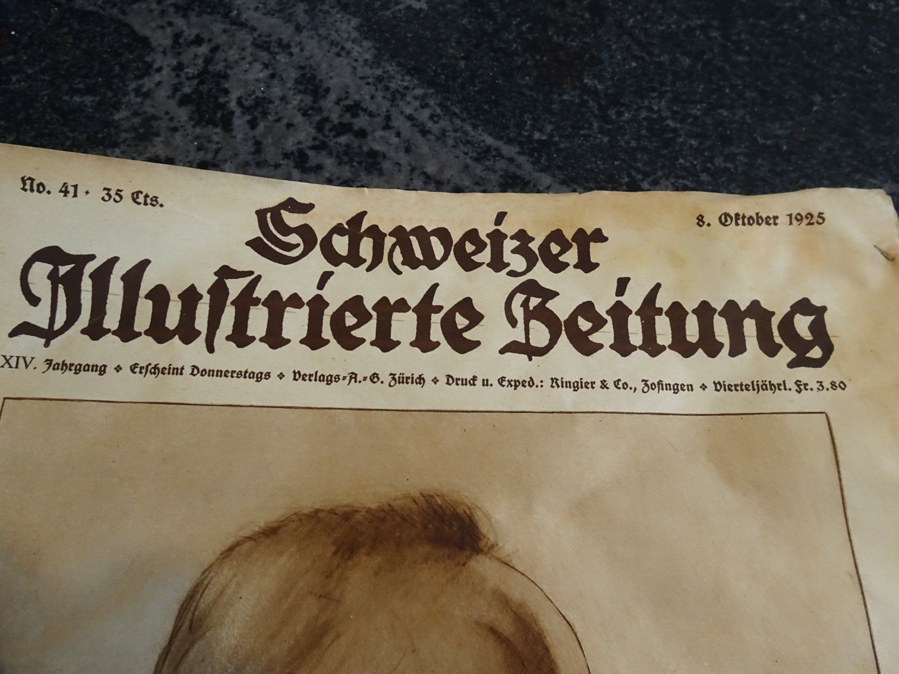 Zeitschriften & Magazine: Schweizer Illustrierte Zeitung  Vom 5.Oktober 1925 Über 100J – Gebraucht aus Zürich von Roulet 1