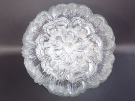 Lampe Deckenleuchte Glas Eisglas Vintage