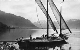 Genfersee Segelbarke Leman schiff barca