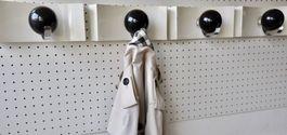 70er Design Garderobe Italy  4 LUCI coat hooks Mod. 35