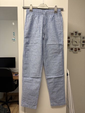 Hosen gestreift blau weiss, Grösse XS