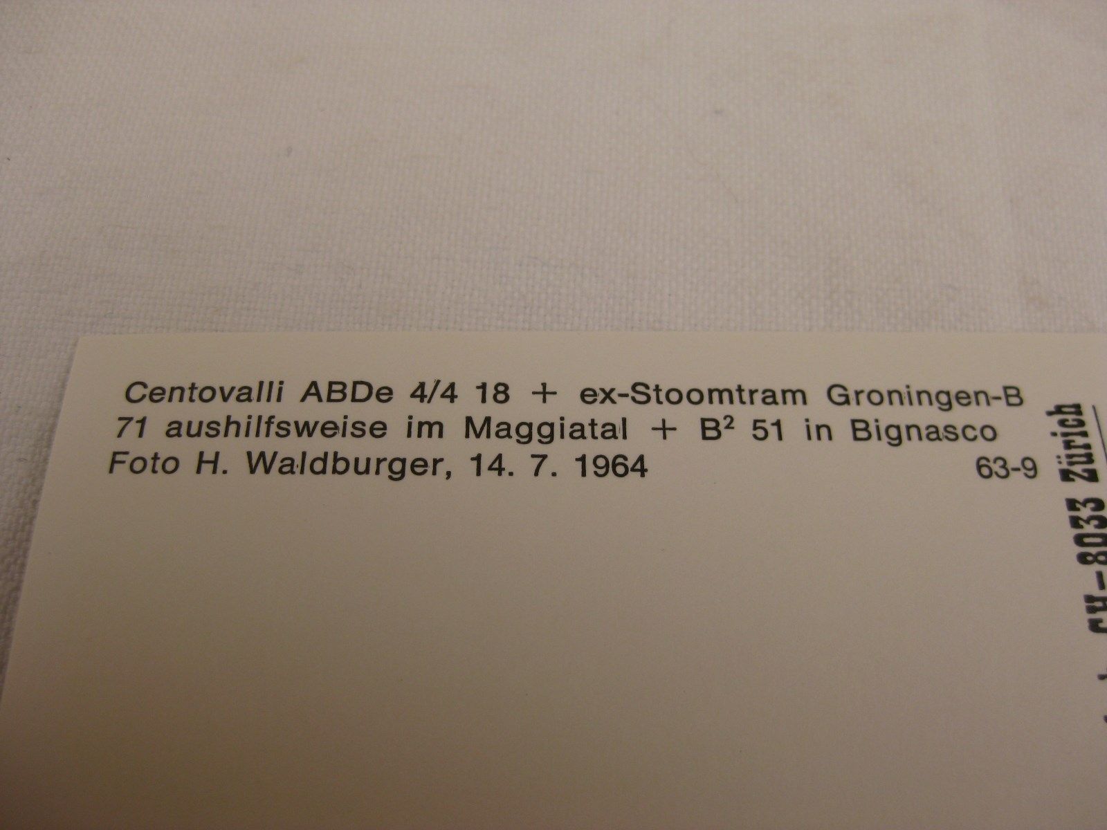 Cartoline postali: AK Bignasco mit Zug – Nuovo (secondo la descrizione) da Malters venduto da Marosko 1