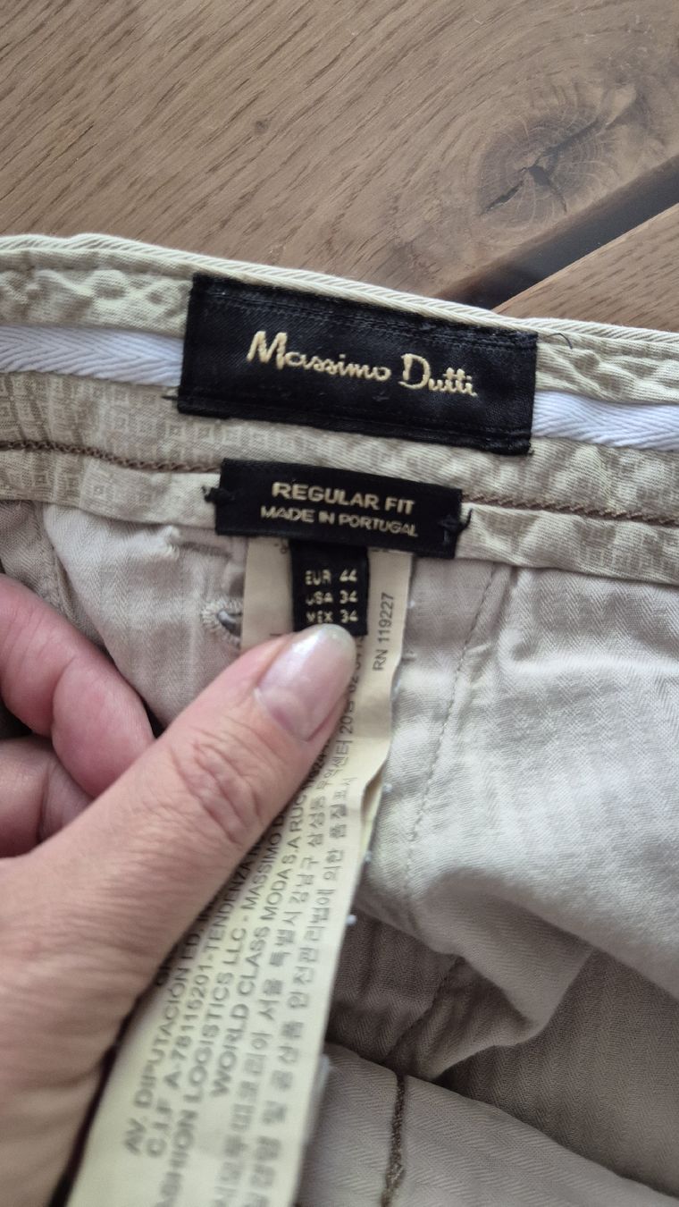Massimo Dutti Pantaloni: Massimo Dutti Hose, Beige, Gr. 44, Regular Fit, Top! – Usato da Winterthur venduto da ann_7lxx 4