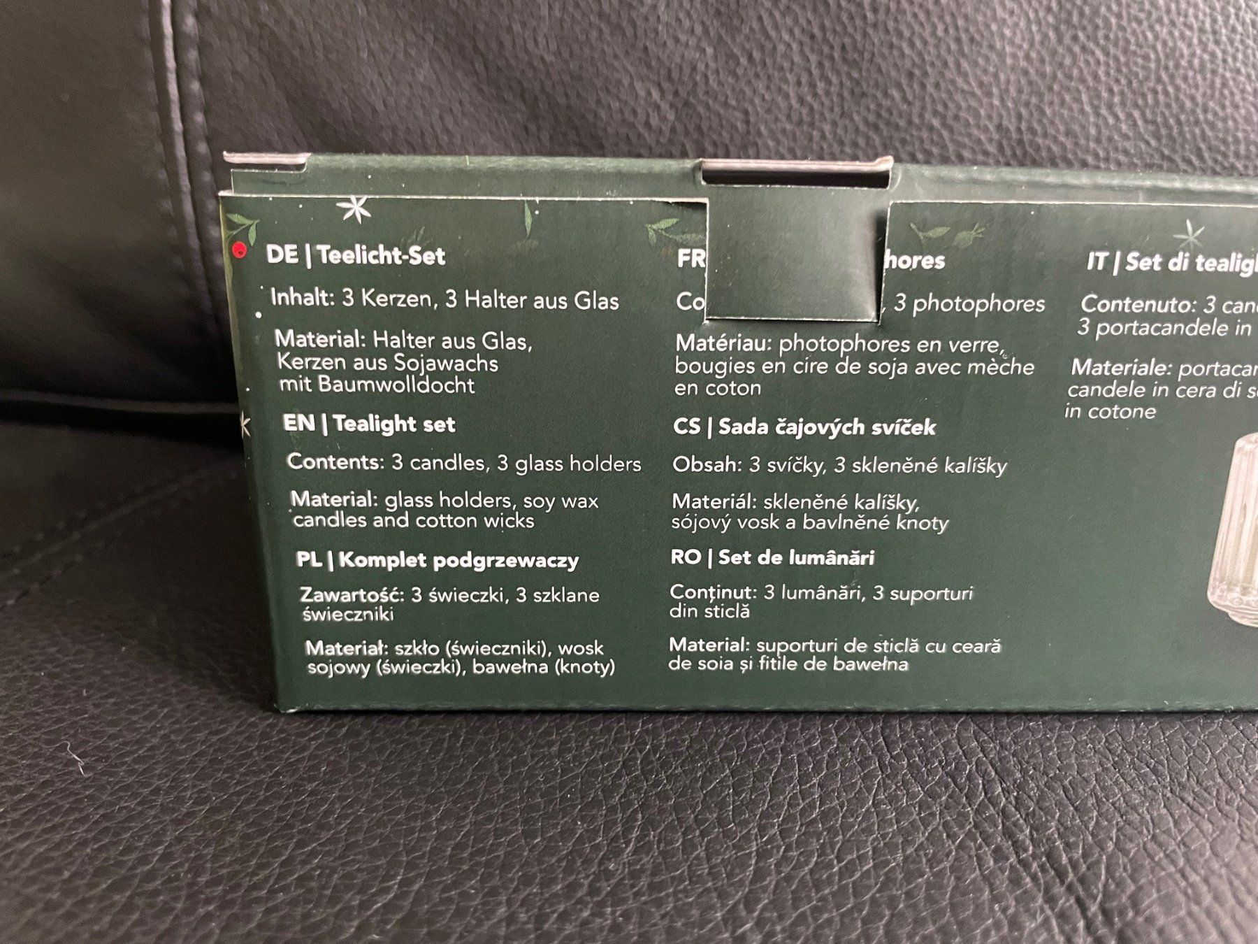 Portacandele: Teelichter Set - 3 Stück im Set – Nuovo e nell'imballaggio originale da Oberiberg venduto da Cheyha 1