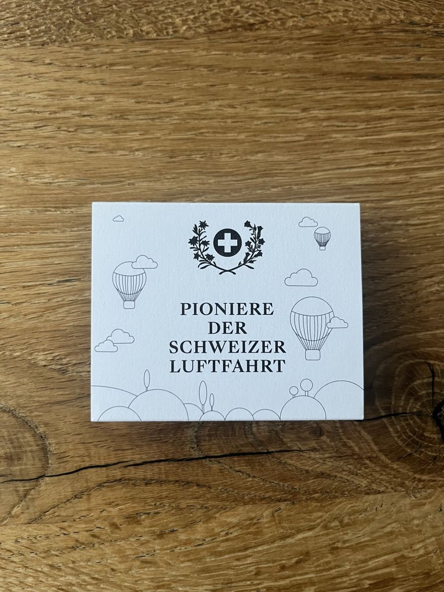 Tutti le monete: Münze "Pioniere der Schweizer Luftfahrt" Silber 2025 Proof – Nuovo e nell'imballaggio originale da Wolhusen venduto da Sss06 2