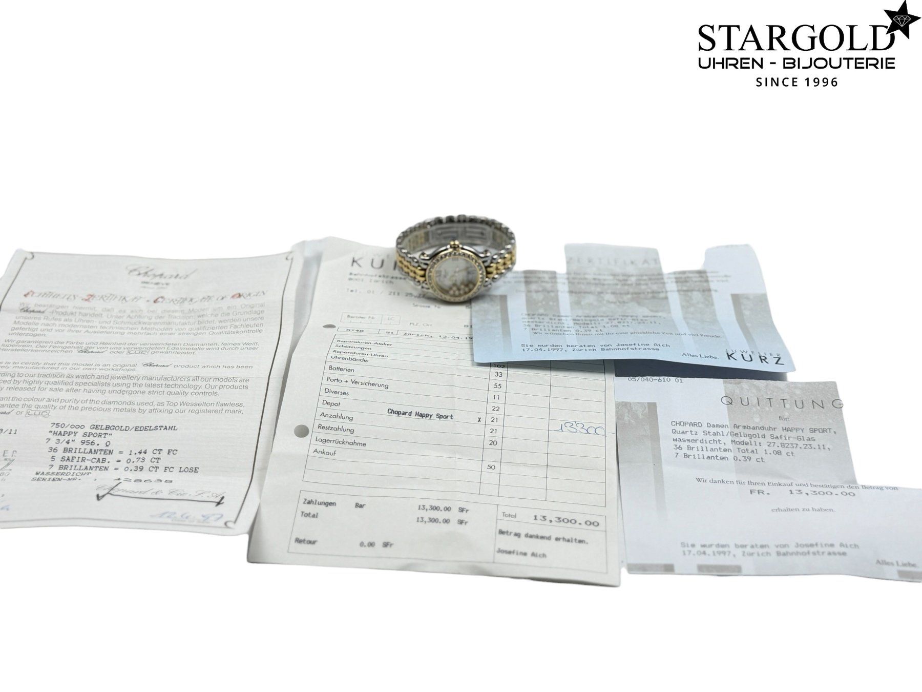 Chopard Uhren: Chopard Happy Sport - 27/8249 – Gebraucht aus Zürich von Stargold-Uhren 8