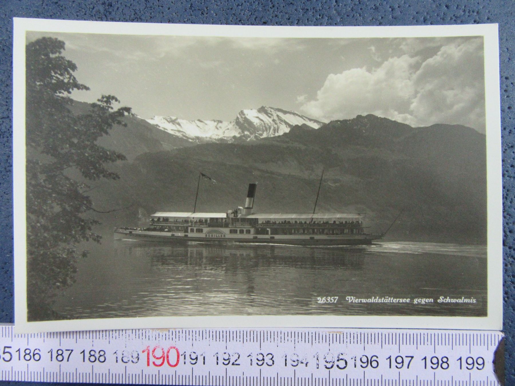Cartoline postali: RADDAMPFER SCHILLER GEGEN SCHWALMIS AK ONW – Usato da Ettingen venduto da Hausi4711