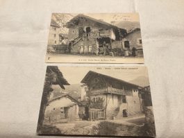 Sierre vielle maison 2 cartes 1904 et 1908 en lot