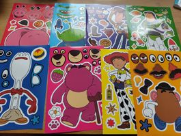 8 Bogen Sticker Toy Story Körper neu