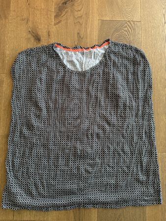 Damen T-Shirt schwarz weiss gemustert! ALLES MUSS RAUS!