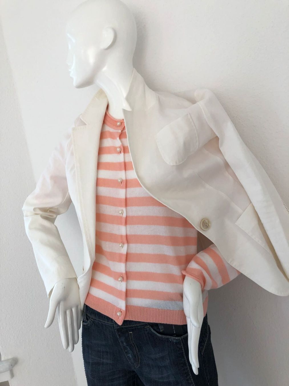 Marc Cain Giacche: Marc Cain Blazer Leinen Gr 42 N5 L – Nuovo (secondo la descrizione) da Volketswil venduto da praxis12 3