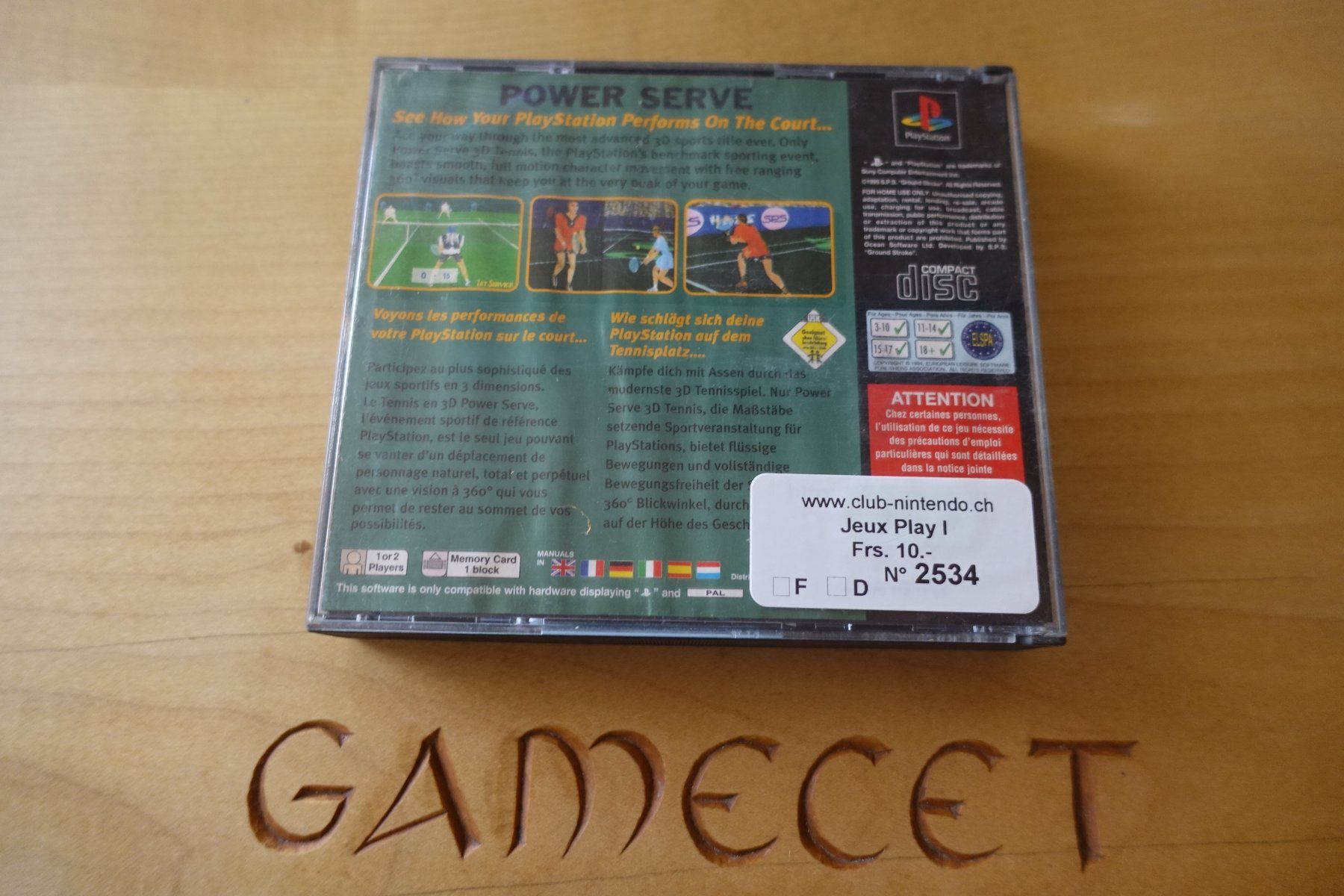 Sony Spiele: Power Serve – Gebraucht aus Steinach von Gamecet 2