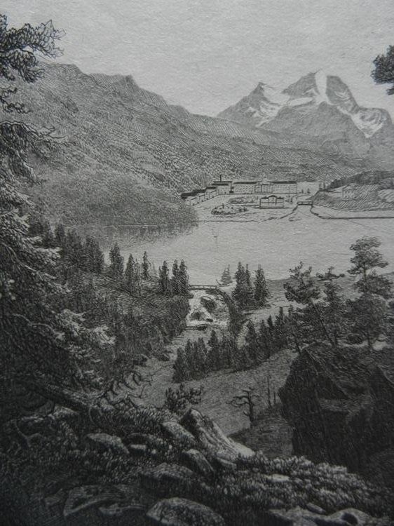 Gravures: St.Moritz Engadin – D'occasion à Risch par Rischli15 4