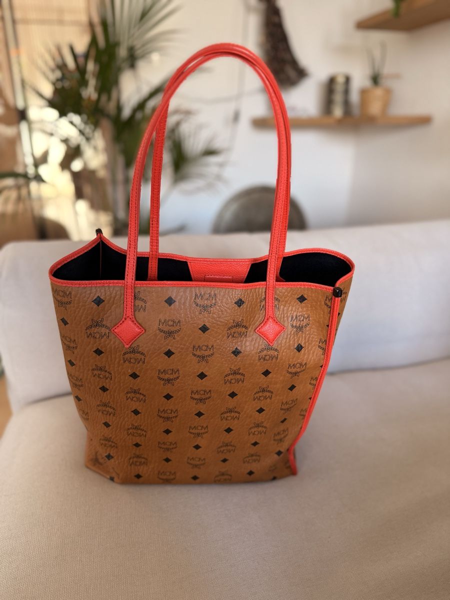 Mcm Borse: MCM Shopper Tote Bag Braun/Orange – Usato da Rorschacherberg venduto da galylea 2