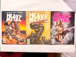 Heavy Metal Magazine 3 Ausgaben Engl.1985 1986 guter Zustand